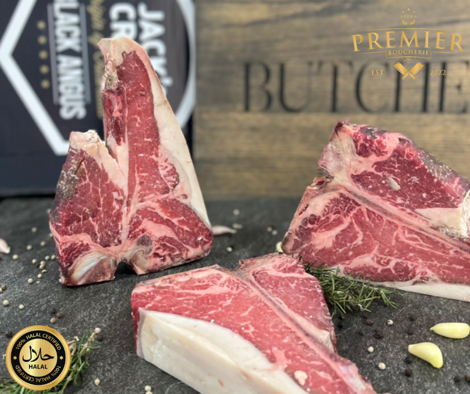 30 Day Dry Aged Mb3+ Australian Black Angus Porterhouse