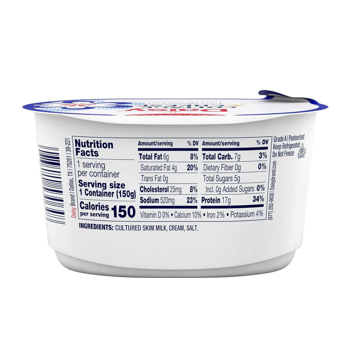 Daisy Single 4% Cottage Cheese 150gr