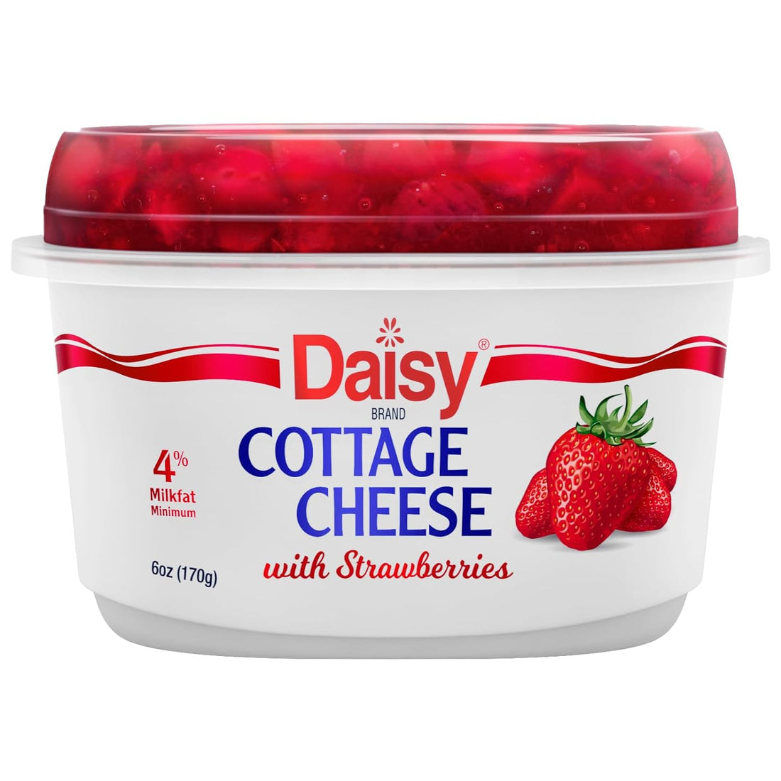 Daisy Strawberry Single 4% Cottage Cheese 170gr