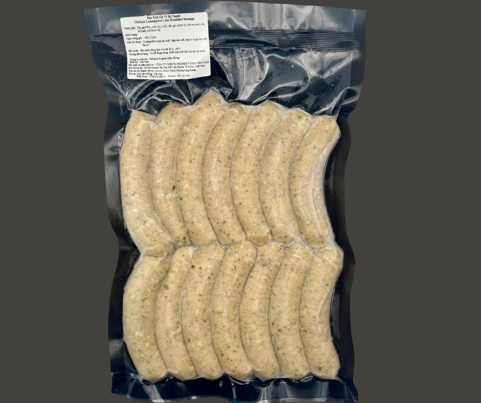 Xúc Xích Gà Ăn Sáng Vị Sả Chanh